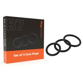 Ерекційні кільця - Erospace Men’s Play Set Of 3 Cock Rings B7 sexstyle
