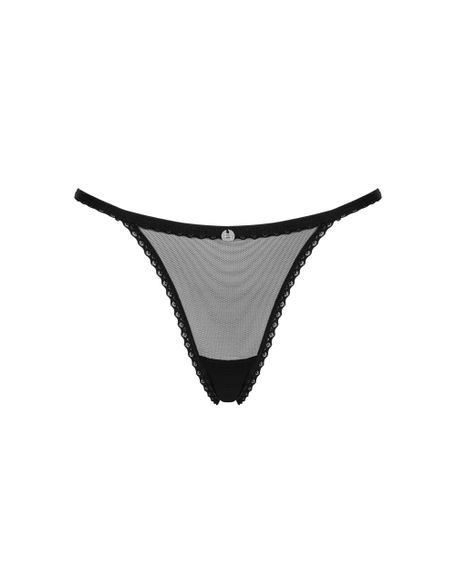 Трусики Obsessive Celia Noir crotchless thong M/L | Зображення 4