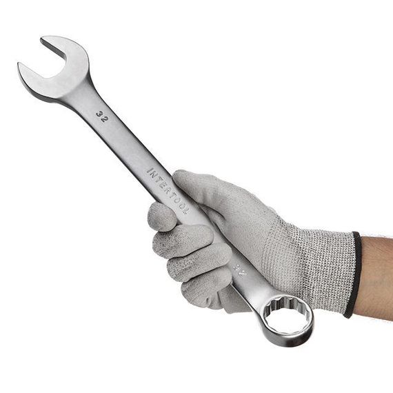 Ключ комбінований 32 мм, Cr-V INTERTOOL HT-1232 | Зображення 3