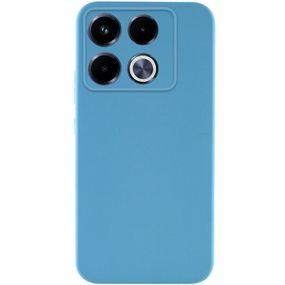 Чохол TPU GETMAN Liquid Silk Full Camera для Infinix Note 40 Pro 4G Блакитний / Blue