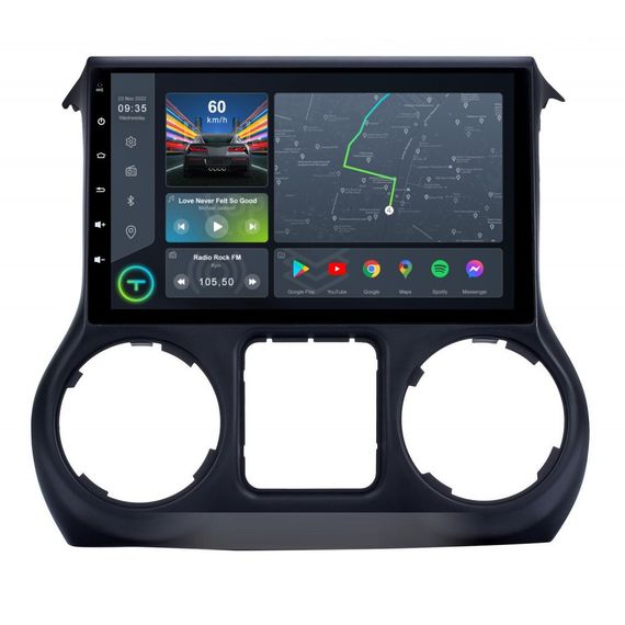 Штатна магнітола Torssen Jeep Wrangler 11-14 FL9 4+64Gb 4G Carplay DSP | Зображення 1