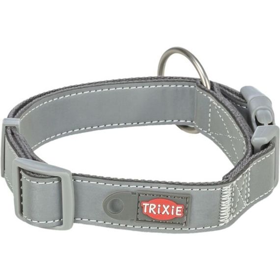 Нашийник Trixie для собак Premium Reflect  світло відбиваючий графіт розмір XS-S 25-35 см/20 мм
