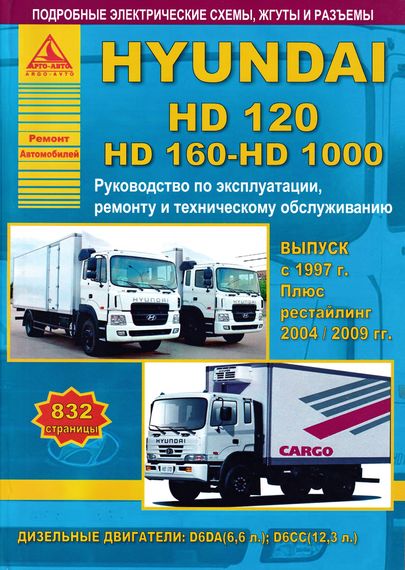 Hyundai HD 120, Hyundai HD 160 - 1000. Посібник з ремонту та експлуатації. Книга