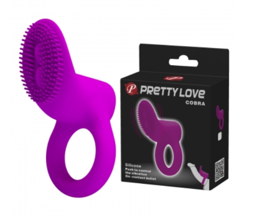 КОЛЬЦО ЭРЕКЦИОННОЕ С ВИБРАЦИЕЙ "COBRA", Violet sexstyle