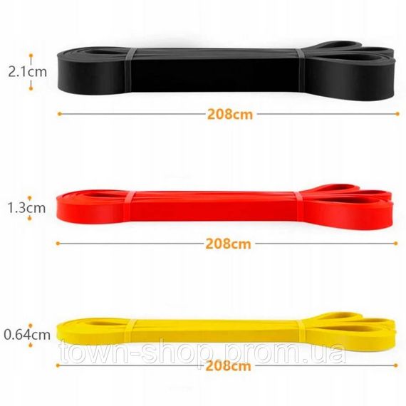 Резиновые петли для тренировок "Pro Loop Bands" NE-SET-451 3шт | Зображення 2
