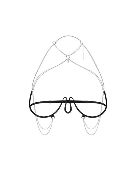 Прикраса на тіло Obsessive Lustique Black harness bra S/M/L sexstyle | Зображення 1