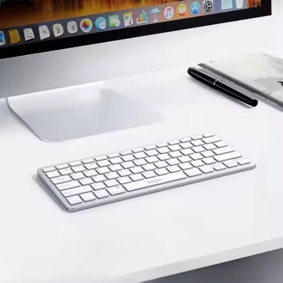 Клавіатура HOCO GM32 Wisdom wireless dual-mode keyboard(english version) Silver