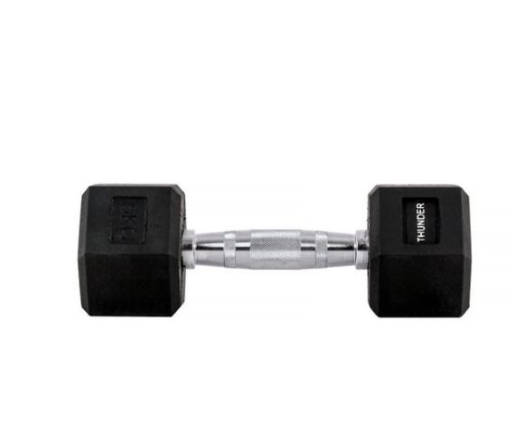 Гантель шестигранна Thunder 5 кг (HEXAGONAL-DUMBBELLS-5KG)