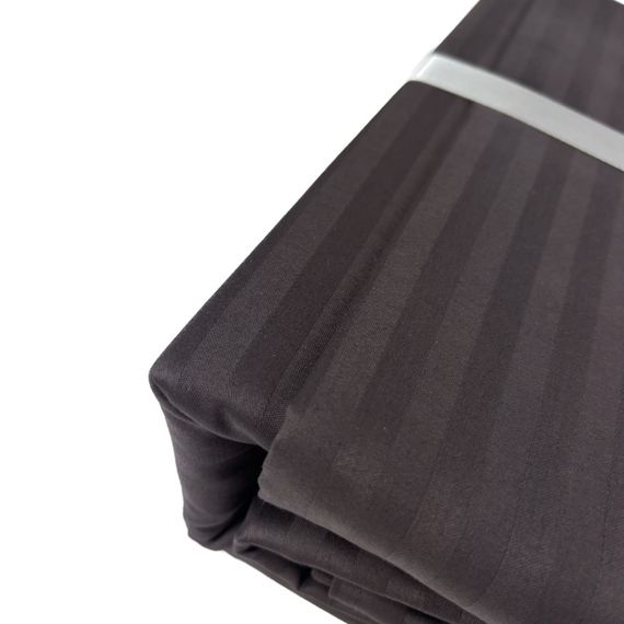 Комплект постільної білизни SoundSleep Stripe Chocolate сатин-страйп євро 200х220 см шоколад (2251736514011) | Зображення 7