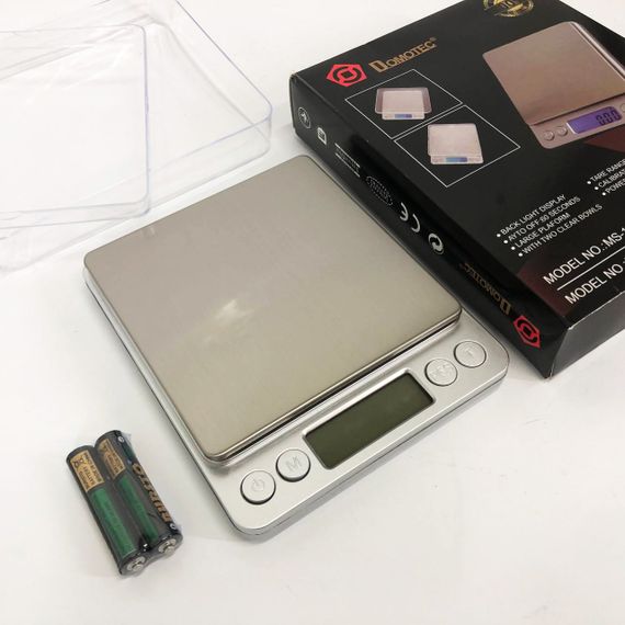Ваги для ювелірки Domotec MS-1729B 500 г, Кишенькові ваги на батарейках Високоточні CK-93 | Зображення 4