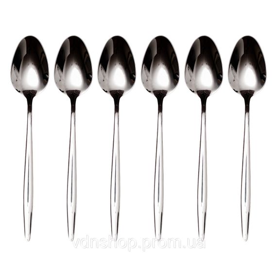 Набір столових ложок 6 штук нержавіючої сталі 21 (см) Срібло HP-8-27 | Зображення 1