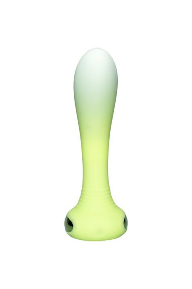 Універсальний вібратор з підсвічуванням Every Night Toys для точки G або P, зелений градієнт Sex Aura | Зображення 2