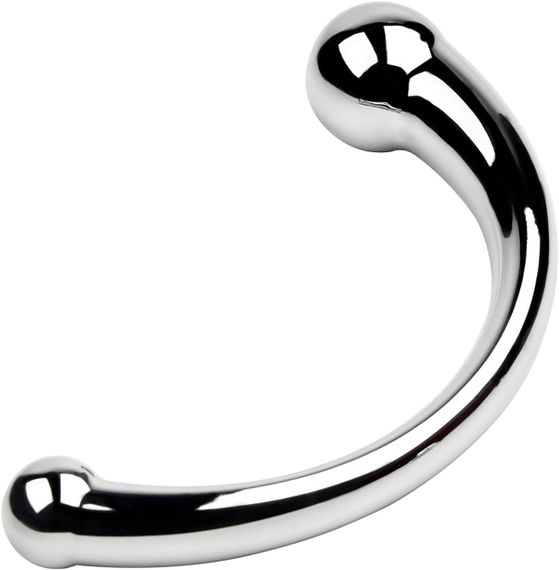 Двосторонній металевий фалоімітатор у формі дуги (розмір L) | Зображення 1