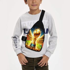 Сумка через плече дитяча Футбол 29х17 см сумка слінг для хлопчика (02244)