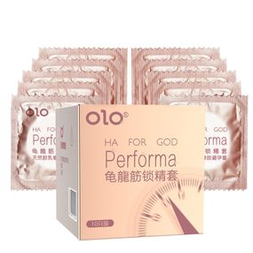 Ультратонкие презервативы OLO PERFORMA с анастетиком и пролонгирующим эффектом