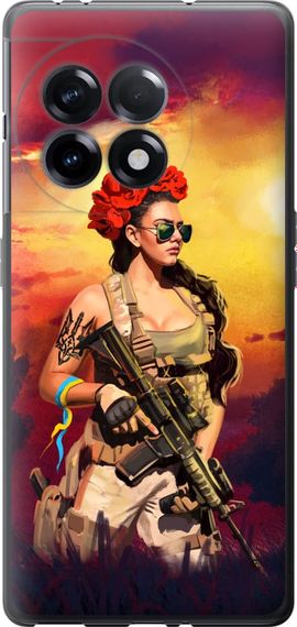 Чехол на OnePlus 11R Украинка с оружием "5316u-2939-17620"