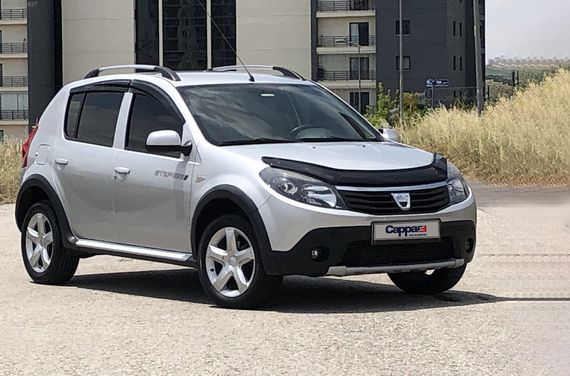 Дефлектор капоту (EuroCap) для Dacia Sandero 2007-2013 рр | Зображення 3