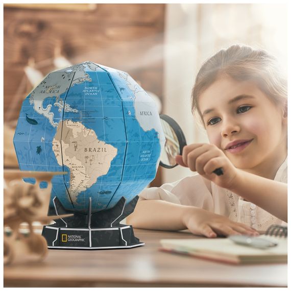 Пазл Cubic Fun Тривимірна головоломка-конструктор Stem Скретч глобус (DS1082h) | Зображення 5