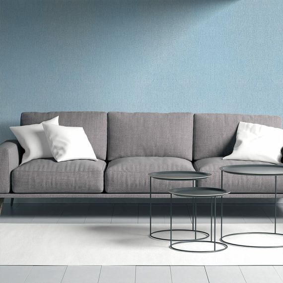 Лляні теплі шпалери на самоклейці блакитний меланж 2800*650*2mm (D) SW-00001495 | Зображення 5