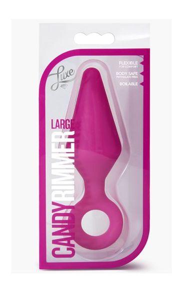 Анальний плаг Luxe CANDY RIMMER LARGE FUCHSIA, Рожевий | Зображення 1