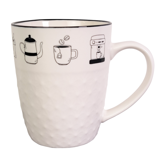 Чашка Чорно-білі напої VT-C-205380 Vittora, 380мл | Зображення 1