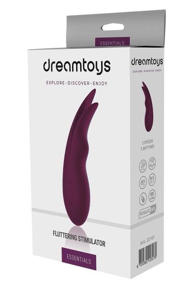 Вібратор для клітора та сосків Dream Toys Essentials Fluttering Stimulator, фіолетовий Sex Aura | Зображення 4