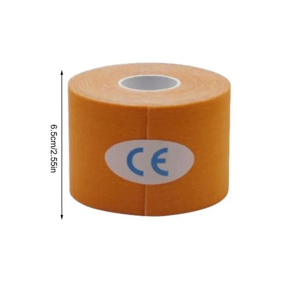 Спортивний тейп Кінезіо Kinesology Tape (кольор сірий) - пластир для підтримки м'язів 5 см 5 м | Зображення 4