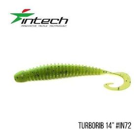Силиконовая приманка, Съедобный силикон Intech Интеч Turborib 4"5 шт IN72