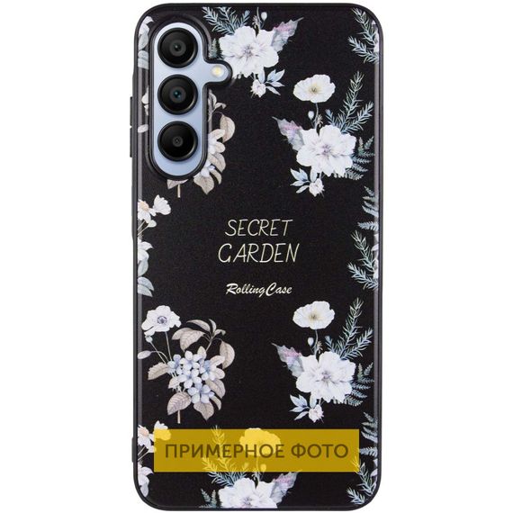 TPU+PC чохол Secret Garden для Samsung Galaxy A06 Black | Зображення 1