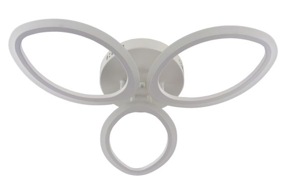 Люстра світлодіодна стельова LED світильник для квартири на стелю лед з пультом 25615 Білий 9х53х53 см. | Зображення 7