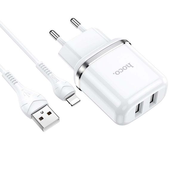 СЗУ Hoco N4 (2USB/2.4A) + Lightning