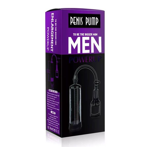 Вакуумна помпа з ручним насосом Men Powerup Black | Зображення 4