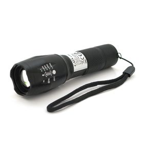 Ліхтар ручний CATA CT-8025, 1LED Cree XM-L T6, 10W, 5 режимів, ZOOM, 18650/3400 вбудований, Black, IP44, microUSB, 132х33х27мм,