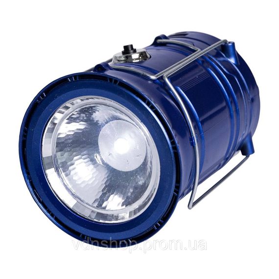 Фонарь кемпинговый аккумуляторный подвесной USB 9×20 см туристический подвесной фонарь 36Вт Синий HP-DT-1 | Зображення 1