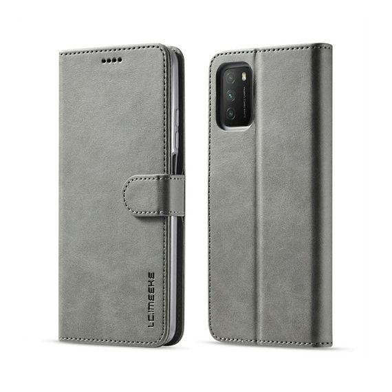 Чохол книжка iMeeke для Poco M3 Pro колір Сірий