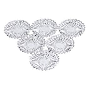 Набор из 6 блюд для подачи по 12 см стеклянные прозрачные круглые HP-YH-31