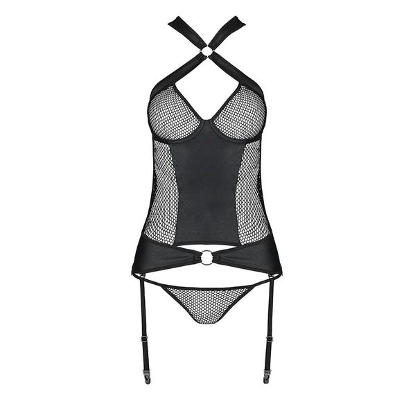 Корсет и трусики Passion Amanda Corset Черный S/M | Зображення 2