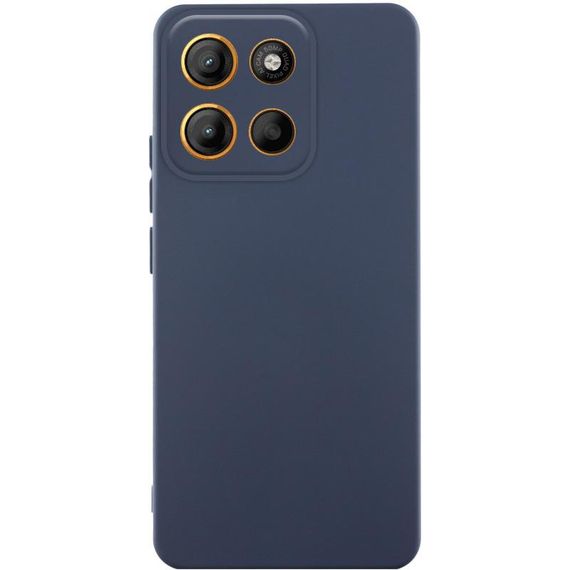 Чехол Silicone Cover Ummi Lakshmi Full Camera (AA) для Motorola Moto G15 4G Синий / Midnight Blue