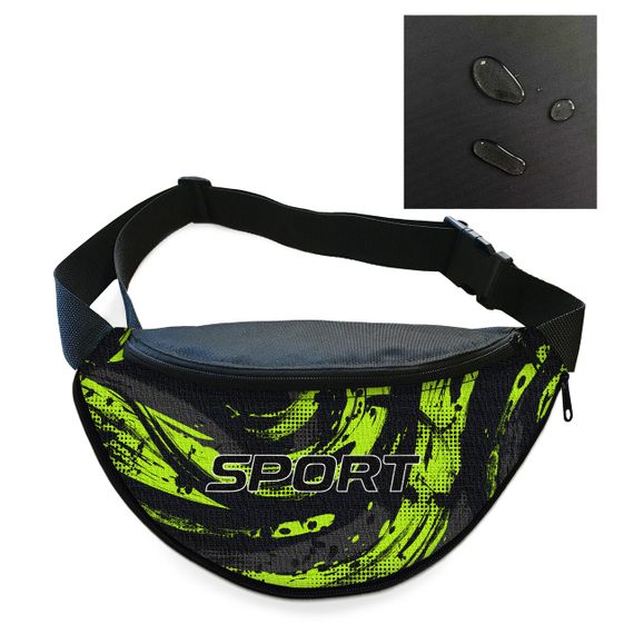 Сумка-бананка мужская/женская Sport 32×16 см с расширителем поясная сумка или сумка через плечо (02887)