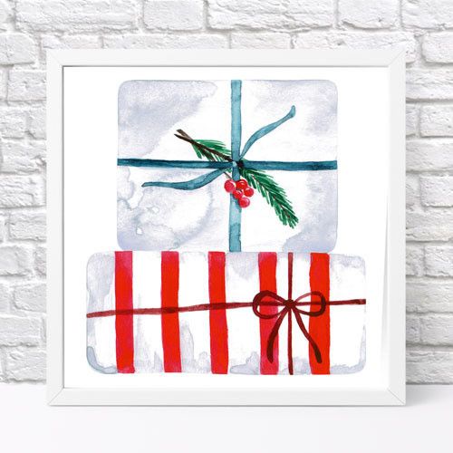 Постер в рамці Подарки 30x30 см