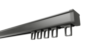 Карниз для штор профіль KS (в зборі) Сірий 500 см