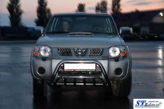 Кенгурятник WT002 (нерж) для Nissan NP300 1999-2015 | Зображення 1