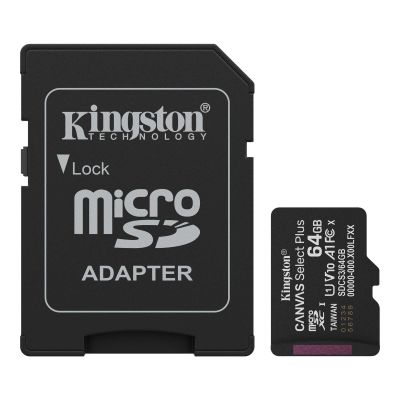 Карта памяти Kingston 64GB microSDXC class 10 UHS-I V10 A1 Canvas Select Plus (SDCS3/64GB)