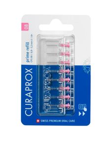 Набір змінних насадок Curaprox Prime Refill, 0,8 мм - упаковка 8 йоржиків без тримача