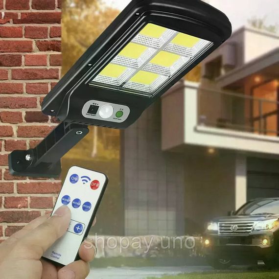 Вуличний настінний світильник Bailong Solar BL-T06-6COB на сонячній батареї з датчиком руху | Зображення 4