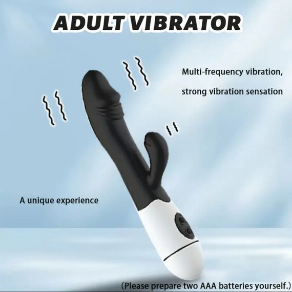 Многофункциональный вибратор-кролик, стимулятор точки G и клитора, с проникновением и массажем. Розовый Черный | Зображення 7