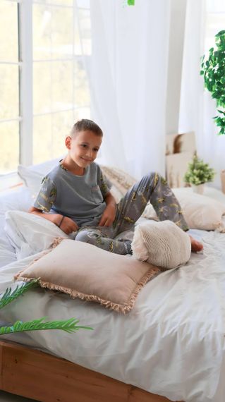 Піжама для хлопчика (підліткова) Носи своє 146 Сірий (p-11771-129233) | Зображення 8