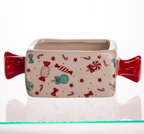 Цукерниця новорічна порцелянова 24×11.5×8 (см) CR-1-22