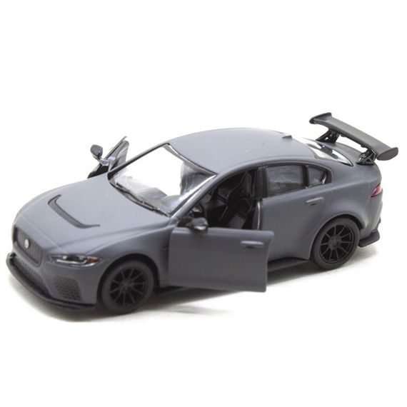 Машинка инерционная "Jaguar XE SV Project 8" KT5416W масштаб 1:36  Серый