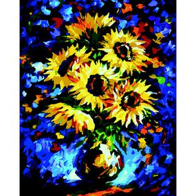 Картина по номерам ZiBi Сказочные подсолнухи 40*50 см ART Line (ZB.64143) - Топ Продаж!